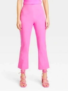 A New Day High-Waist Pink Cropped Flare Pants